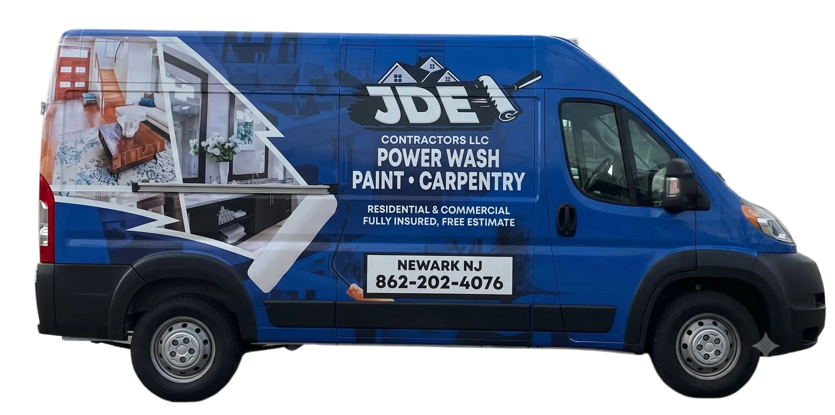 JDE Contractors truck arriving on-site in New Jersey