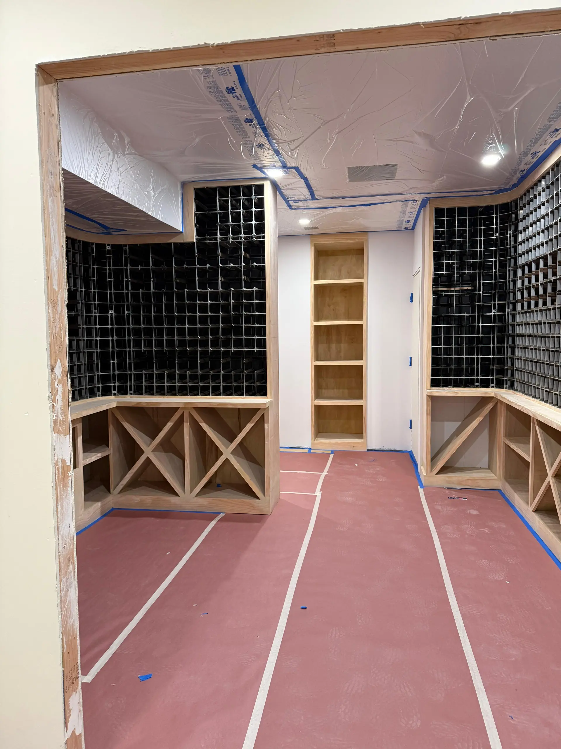 basement finishing project in Summit, NJ